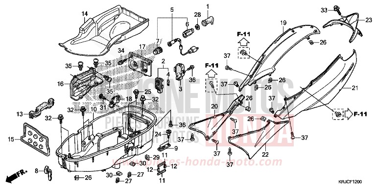 HOUSSE DE CARROSSERIE/COMPARTIMENT A BAGAGES von S-wing ABS PEARL COOL WHITE (NHA16) von 2012